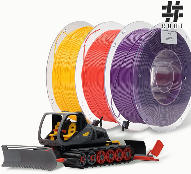 [Root 3D] 고강도 PETG Pro 필라멘트 1kg 1.75mm, 레드