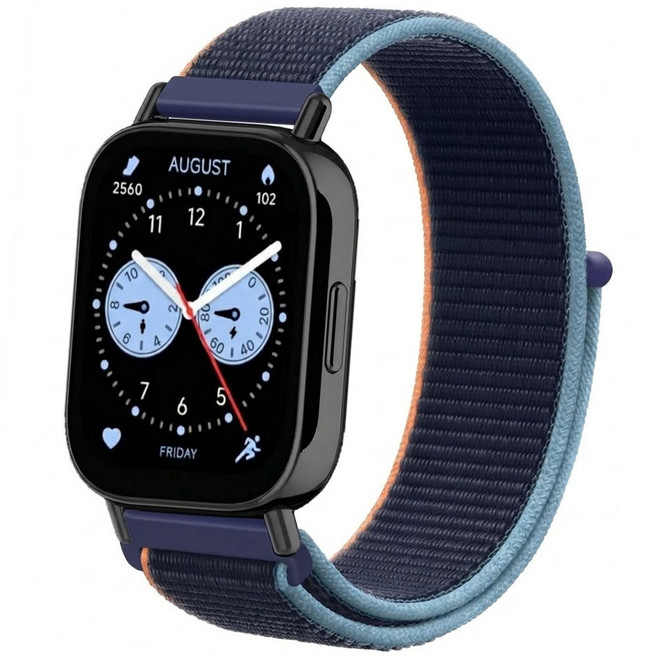 오네꼬네 샤오미 레드미 워치5 라이트 액티브 호환 스트랩 시계줄 밴드 나일론 22mm, 딥네이비, 1개
