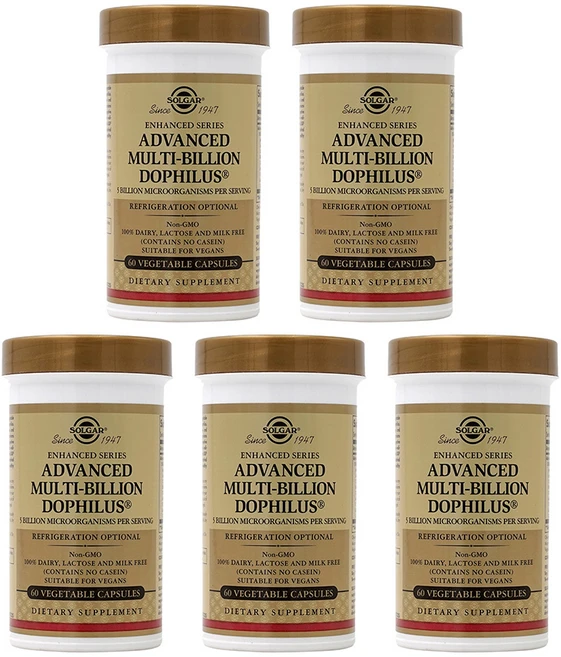 솔가 어드밴스 멀티-빌리언 도필러스 베지터블 캡슐, 60정, 5개 - 쿠팡