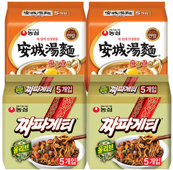 신라면10입 +안성탕면5입 +너구리5입 (총 20봉), 20개