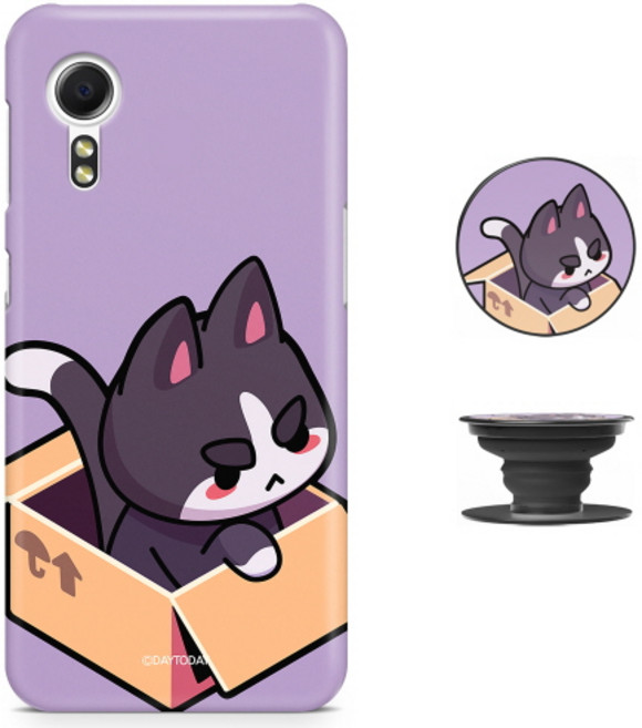 데이투데이 갤럭시X커버5 케이스 화났냥 고양이 스마트톡 SM-G525N