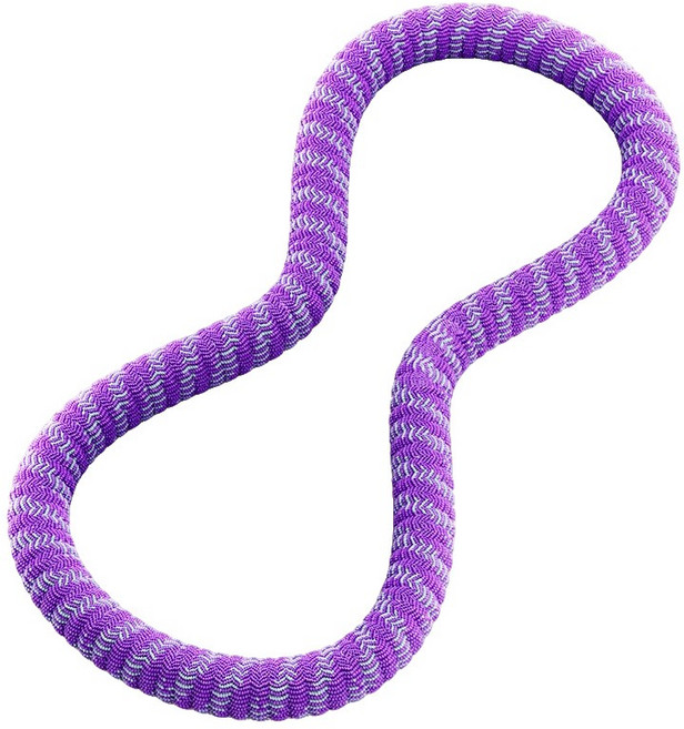 升級加重靜音呼啦圈，全包覆順暢表層, Purple/Gray, 1個, 1.5kg