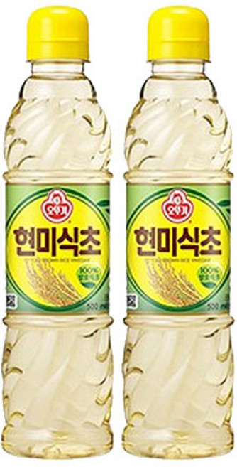 오뚜기 현미식초, 500ml, 2개
