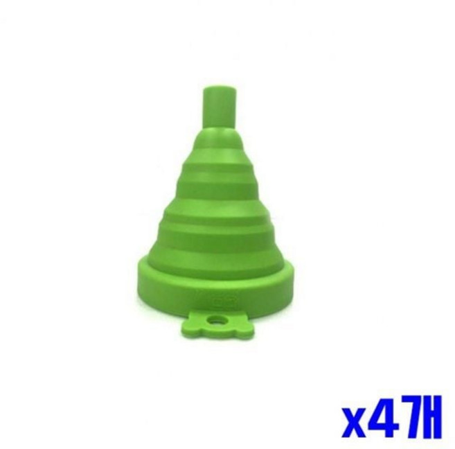 접을수있는 고무소재 x4개 접이식 깔때기 간편 수납이 실리콘 폴딩형, 색상, 1개