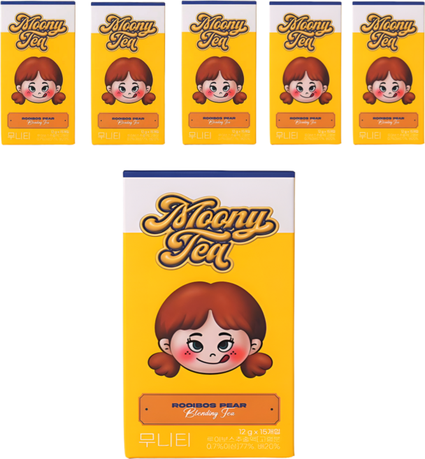 오늘의티 무니티 프리미엄 루이보스배 블렌딩 차스틱, 6박스, 180g