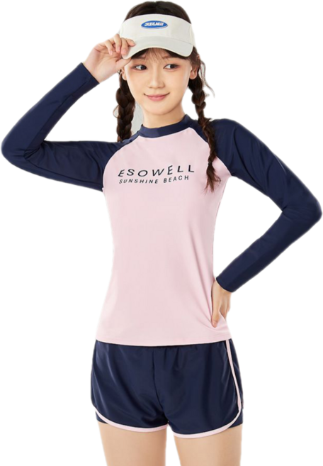 팝키즈 주니어 반바지세트 수영복