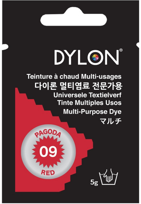 다이론 멀티염료 의류 옷 면소재 패브릭 섬유 염색약 물감>>공예용염료, 09 파고다레드