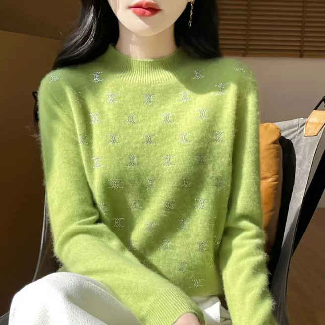 NEW가을여성니트 캐시미어니트 가을니트 긴팔티 풀오버 여성니트티 니트스웨터 모크넥 여성 가을옷 컴포트 여성오피스룩 원단 세미와이드