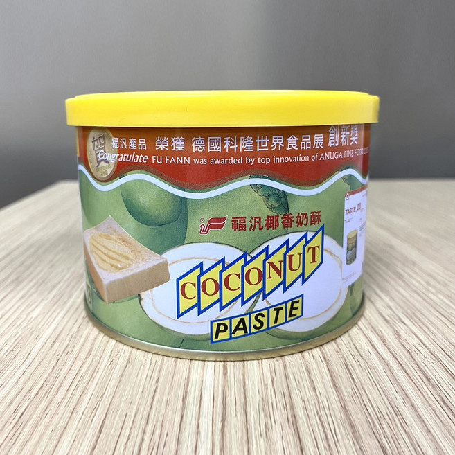 福汎 椰香奶酥 奶素 吐司抹醬, 1個, 椰香奶酥_450g