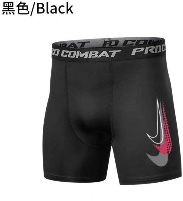 耐 克 男款 美式運動緊身五分褲 高彈速乾健身訓練跑步短褲