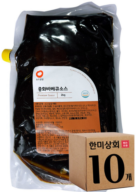 푸드공방 소스공방 중화바베큐 소스 (2Kg 10개), 2kg, 10개