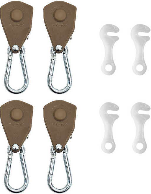 컬러 로프라쳇 1/8 스트링x 4개+야광라인훅4개, 1/8 스트링x 베이지