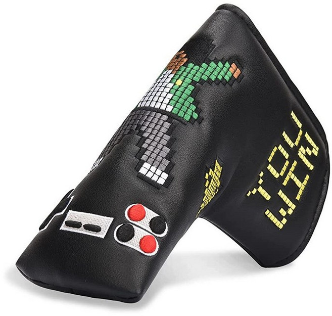 Craftsman Golf Funny Golf Tees 블랙 블레이드 퍼터 커버 헤드커버 Scotty Cameron Adams 마그네틱 클로저 193871, 모자이크