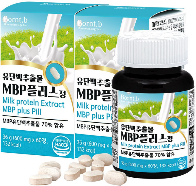 본트비 유단백 추출물 MBP플러스정 36g, 2개