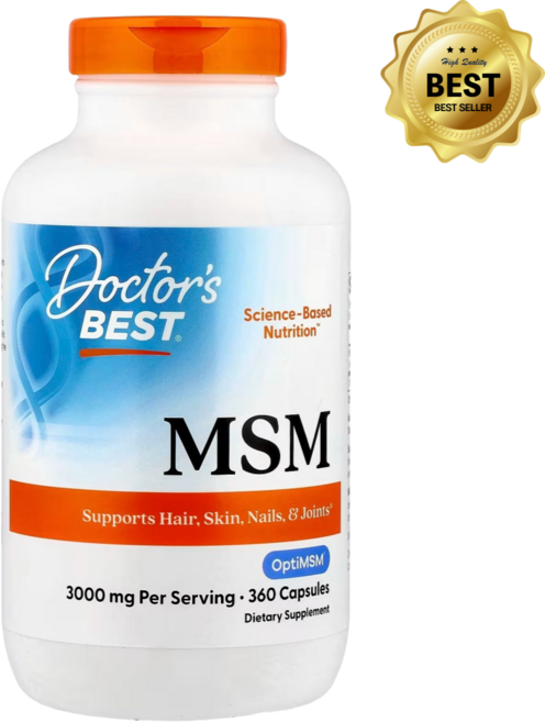 닥터스베스트 OptiMSM 함유 MSM 캡슐 360정 식이유황 함유 / 해외직구 미국정품, 1개