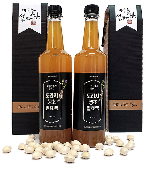 11년숙성 도라지행초발효액, 750ml, 2개