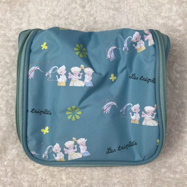 Les Triplés 藍色盥洗包 旅行收納袋