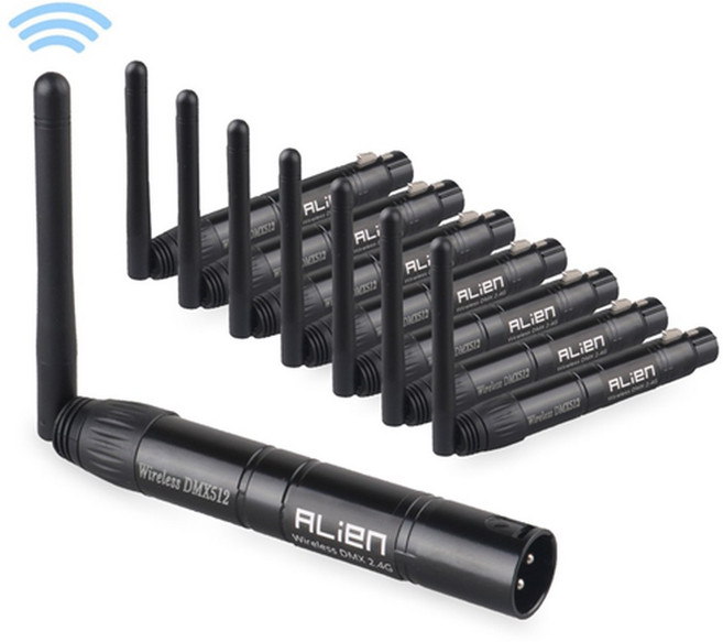 DMX512 무선 컨트롤러 DJ Dif 4G 300m 디스코 ISM 무대 송신기 조명 수신기 통신 거리, 1T7R