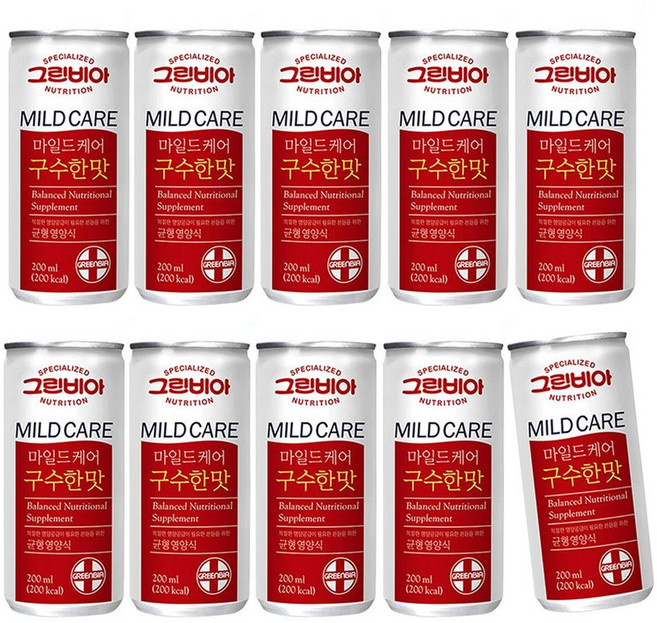 그린비아 마일드케어 구수한맛 200ml 10캔, 쿠팡 1