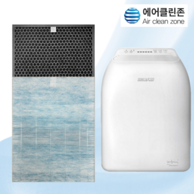 [에어클린존] 일렉트로맨 공기청정기 DAP-2215NAWHEM 국산 H13 항균 호환 필터, H13헤파+활성탄 탈취 복합형 메인필터, 1개