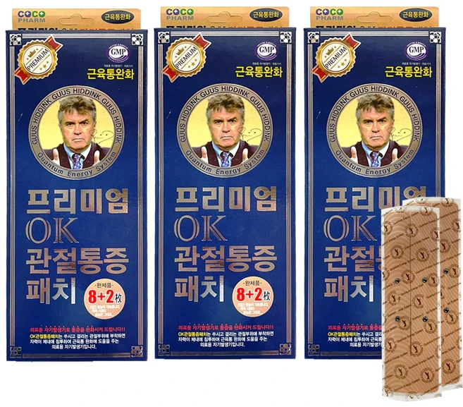 프리미엄 OK 관절통증패치 10매 히딩크 자석통증완화, 3개 - 쿠팡