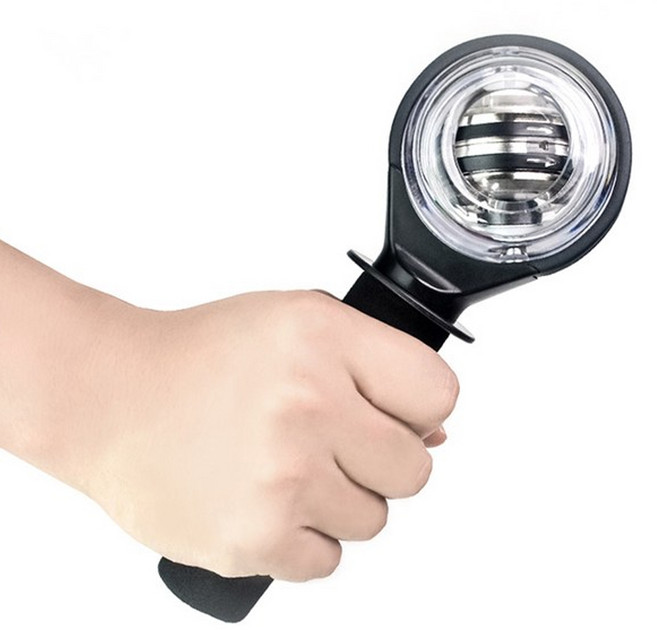 와일드 몬스터 전완근 집중 강화 자이로스틱 자이로볼, 블랙, 1개