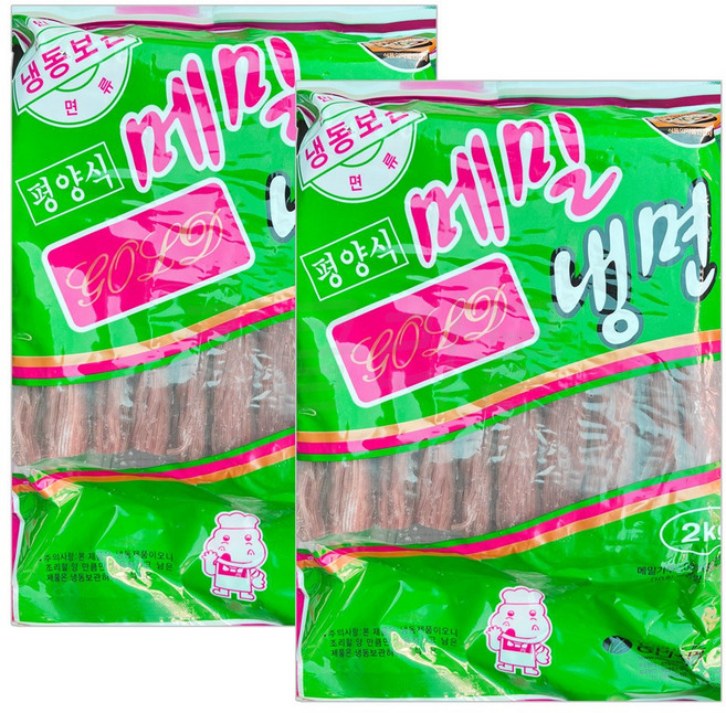 팔도맛쟁이 농민식품 평양식 메밀냉면, 2kg, 2개