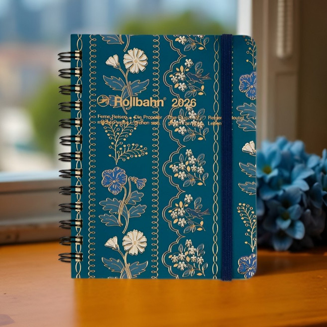 일본 델포닉스 레이스 시리즈 2026 롤반 다이어리 M 먼슬리 플래너, 블루