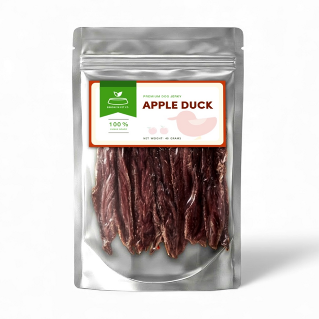 [브루클린펫코] 비프 치킨 오리 수제 육포 샘플러 (40g 3종), 1개