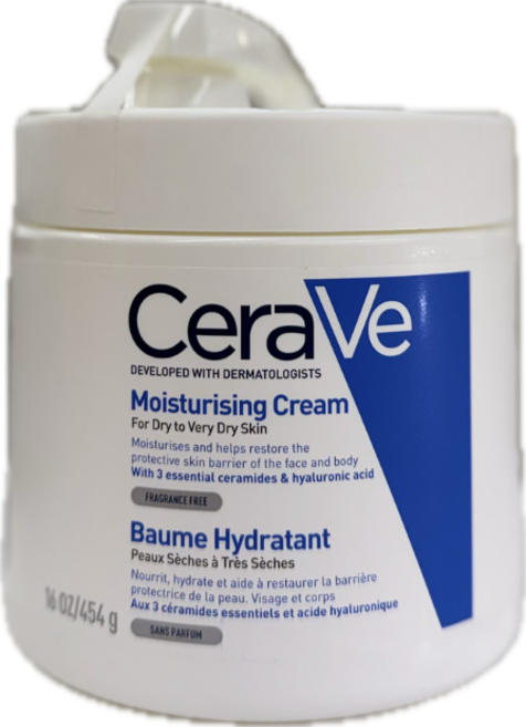 CeraVe 適樂膚 長效潤澤修護霜 罐裝含壓頭 深層滋潤乾燥肌膚 長效保濕鎖水 修護肌膚屏障 告別乾燥搔癢, 454g, 1個