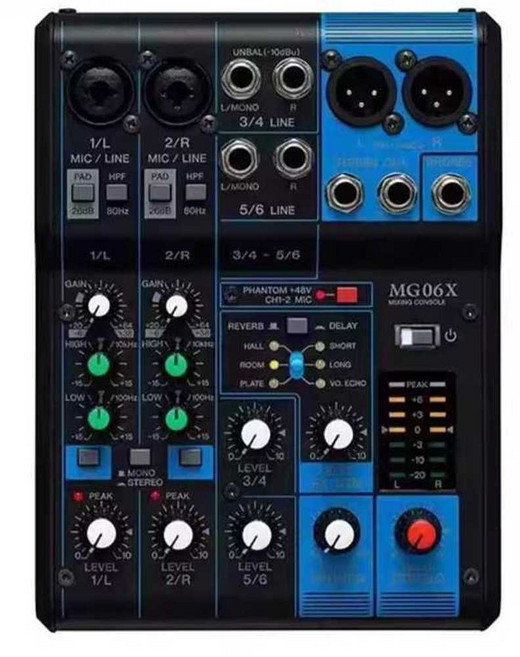 야마하 MG06X 오디오 6채널 믹싱 콘솔 오디오믹서, 상세페이지 참고