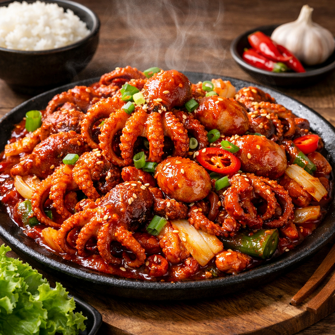 매운 불맛 쭈꾸미, 2개, 380g