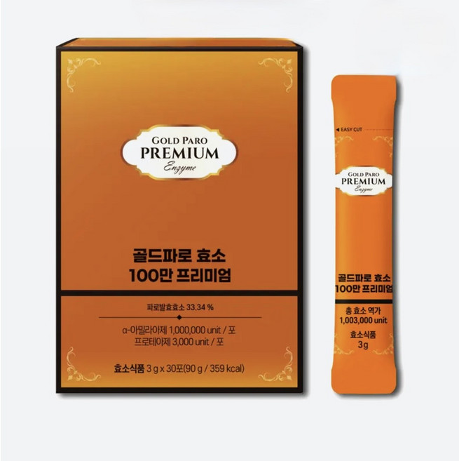 리쥬엑스 골드파로 효소 100만 고역가, 1박스, 90g