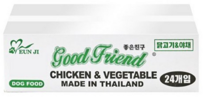 굿프랜드 강아지캔 100g, 24개, 닭고기 + 야채 혼합맛