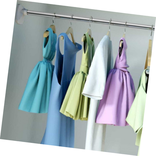 압축봉 조절 가능 고무 끝 기둥형 설치 용품 창문 방 디자인 인테리어2, 5호 129-240cm