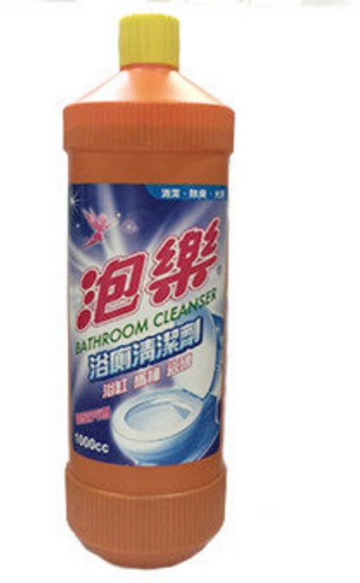 泡樂BATHROOM CLEANSER浴室清潔劑，輕鬆去除污垢，保持浴室清新, 1個, 1000cc
