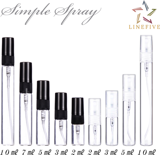 50개묶음 미니 스프레이 향수 공병 2 3 5 7 10ml, 50개묶음 5ml 투명화이트, 50개