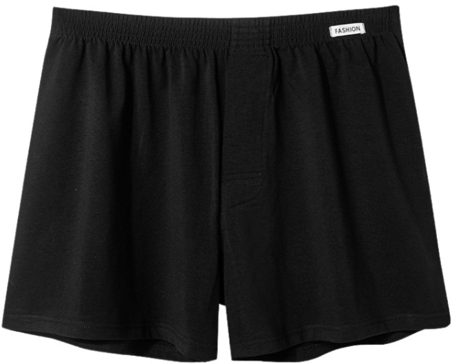 FASHION 男士純棉四角內褲 寬鬆透氣