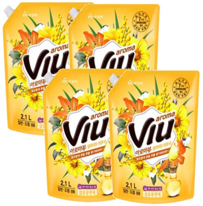 무궁화 아로마뷰 섬유유연제 딜라이트 미모사, 2.1L