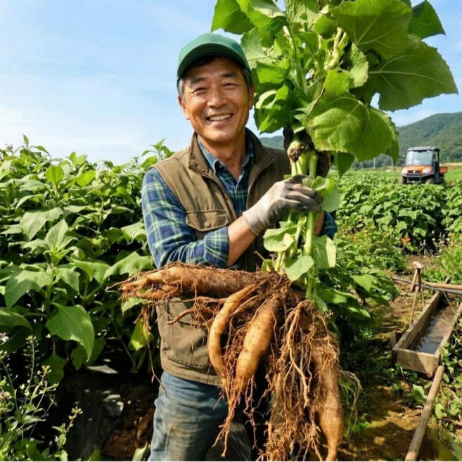 국산 야콘 못난이 달콤숙성, 1개, 가정용(알뜰) 3k