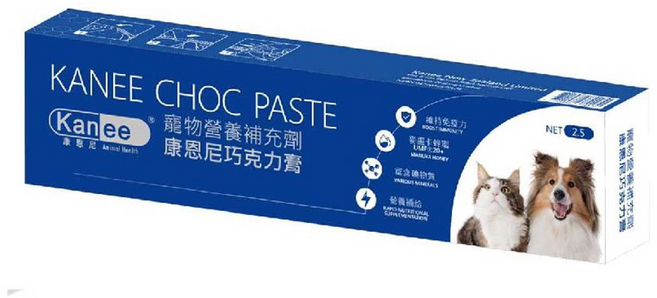 Kanee 康倪巧克力營養膏 添加麥盧卡蜂蜜UMF®20 寵物營養補充劑, 2.5g, 1個, 混合口味