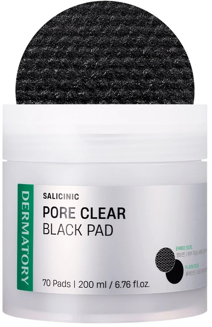 더마토리 살리시닉 포어 클리어 블랙패드 200ml, 70매입, 1개 - 쿠팡