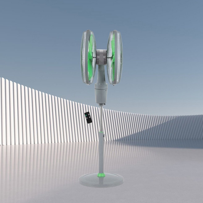 대형선풍기 듀얼헤드 양면 선풍기 360도회전 BLDC 저소음 리모컨 공장 업소용 산업용 공업용 축사 선풍기 프리미엄 넥스트