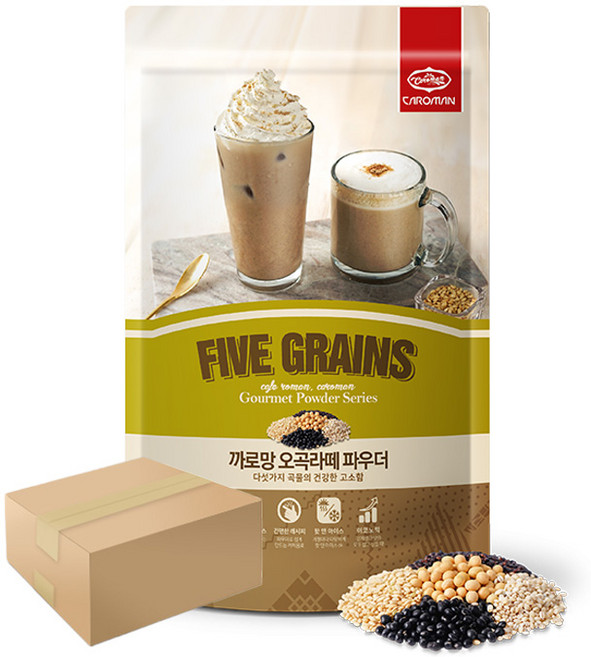 까로망 오곡라떼 파우더, 500g, 1개입, 12개