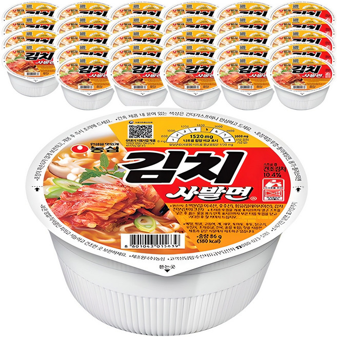 김치사발면 86g, 30개
