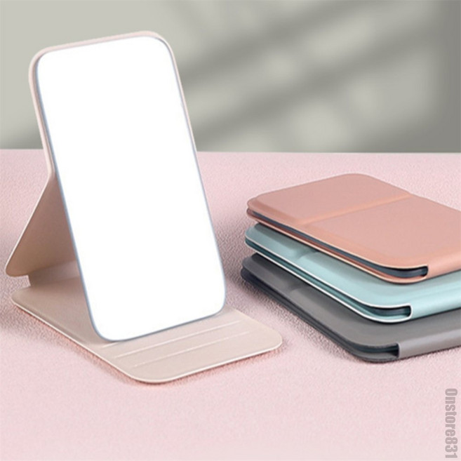 3면 탁상거울 화장거울 사무실거울 책상거울 테이블거울 사각거울, 블랙