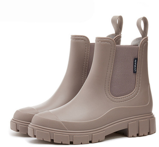 Modern Fashion 여성 방수 발편한 미끄럼방지 장화 숏 레인부츠