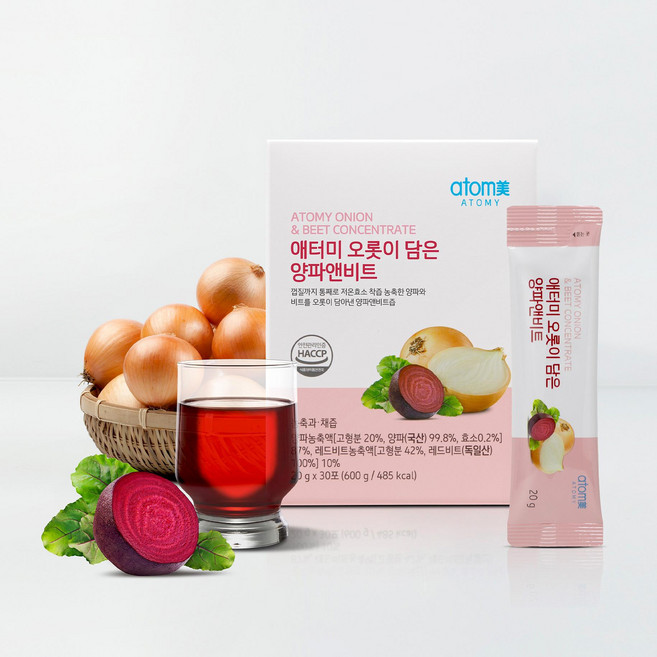 애터미 특허 오롯이 담은 양파 앤 비트 즙 스틱, 20g, 30개