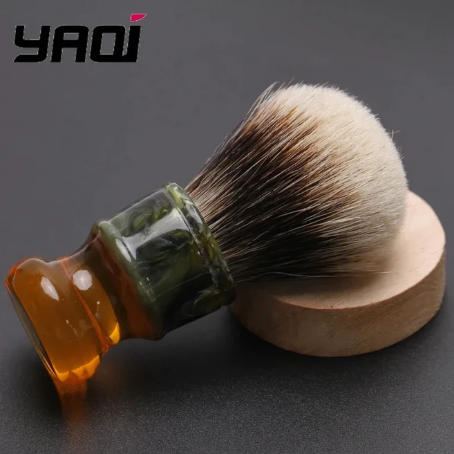올스토어 YAQI 레트로 22MM 사그라다 파밀리아 투밴드 오소리털 레진 손잡이 남성 웻 쉐이빙 브러쉬, 01 R1730-B2