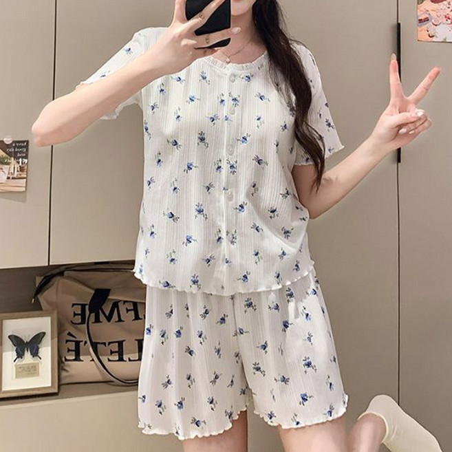 드마엘 아르테 여성 러블리 프릴 레이스 파자마 (8color)+델로나